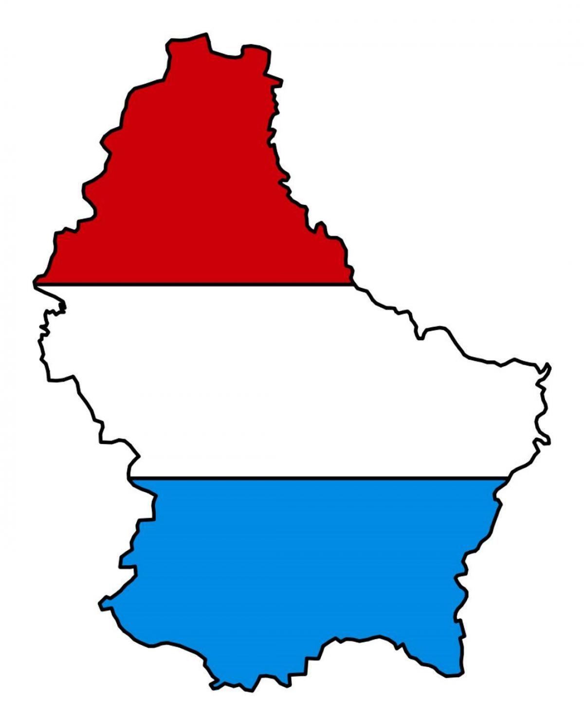 מפה של לוקסמבורג הדגל 
